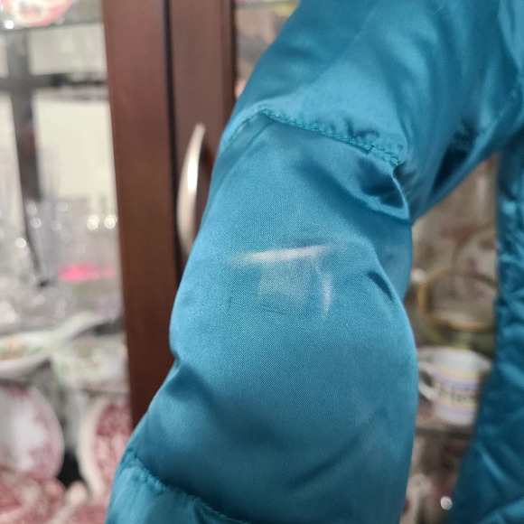 The North Face Series 550 Down Fill Puffer Jacket Teal Size Large - Flawed - Picture 8 of 16